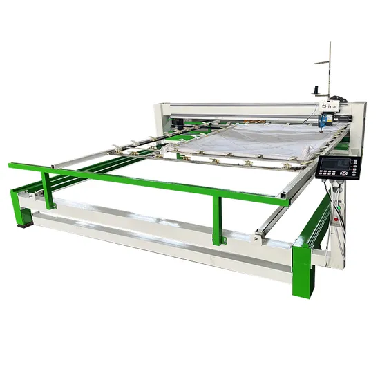 Machine de matelassage industrielle à grande vitesse, à bras long et à aiguille unique, pour matelas