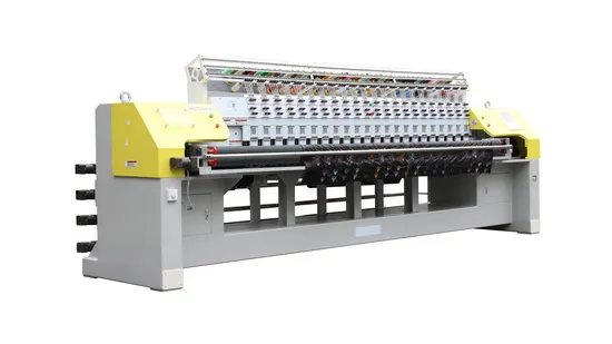 Machine à broder et à quilter Revhon Speed, haute qualité, bon prix, type rouleau multi-aiguilles, pour produits textiles domestiques